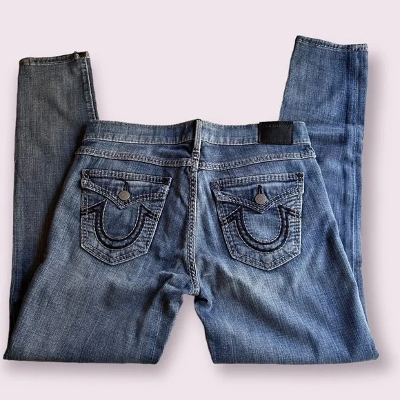 👖 True religion Halle mid rise super skinny jeans womens - Picture 2 of 9